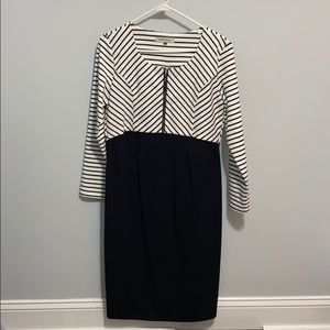 Angel Maternity Black & White Dress